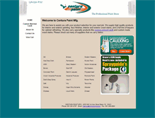 Tablet Screenshot of centurapaint.webpage66.com